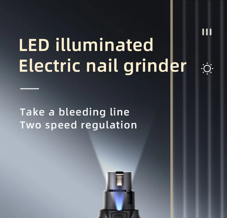 Salon-Style Electric Pet Nail Polisher & Grooming Tool