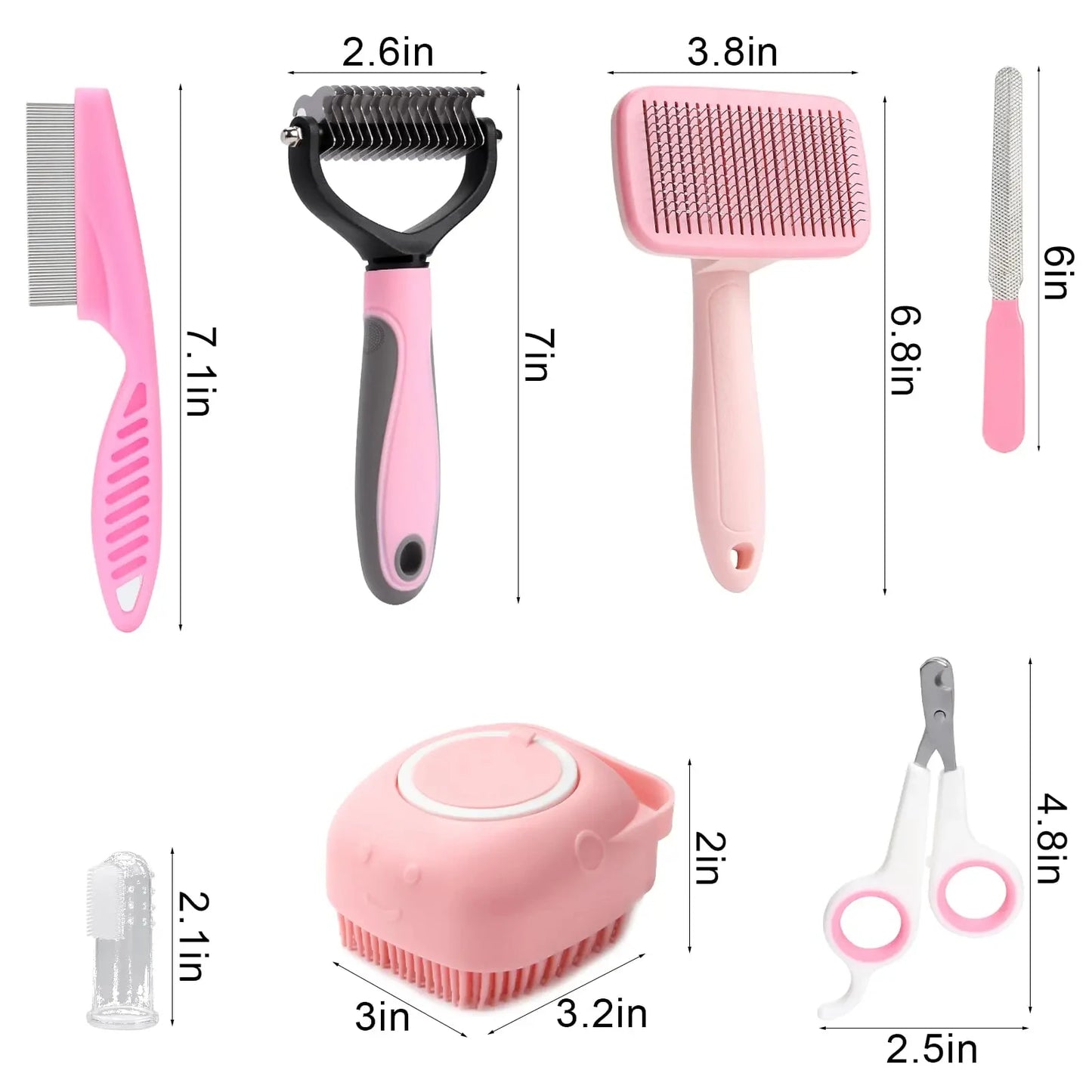 8-Piece Premium Pet Grooming Kit – Keep Your Pet Looking & Feeling Their Best!