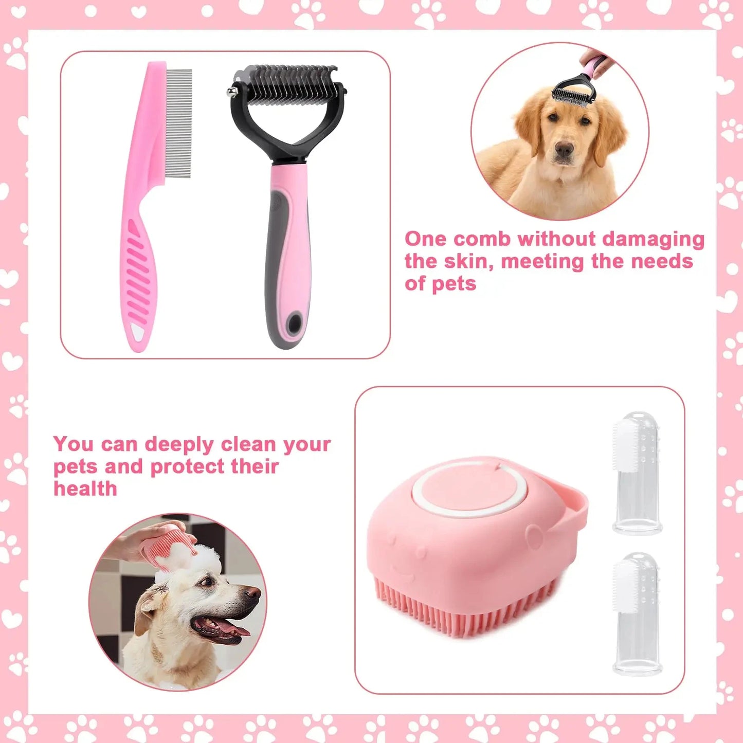 8-Piece Premium Pet Grooming Kit – Keep Your Pet Looking & Feeling Their Best!